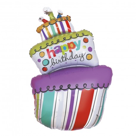 palloncino torta happy birthday 