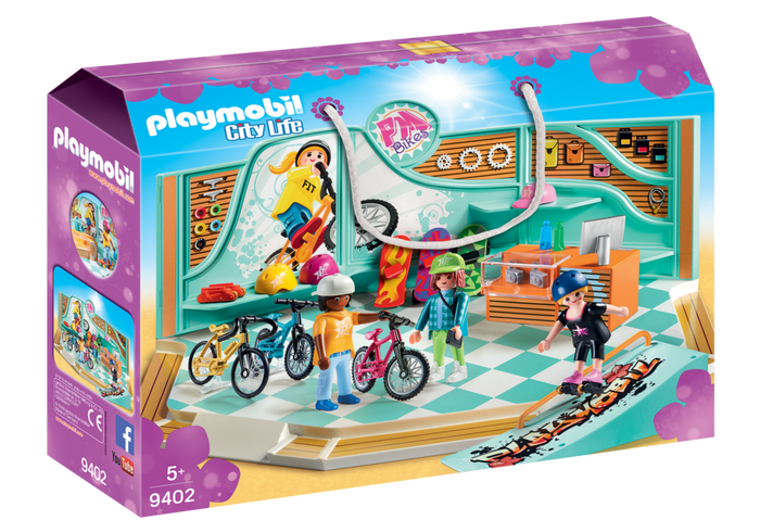 negozio di skate e biciclette