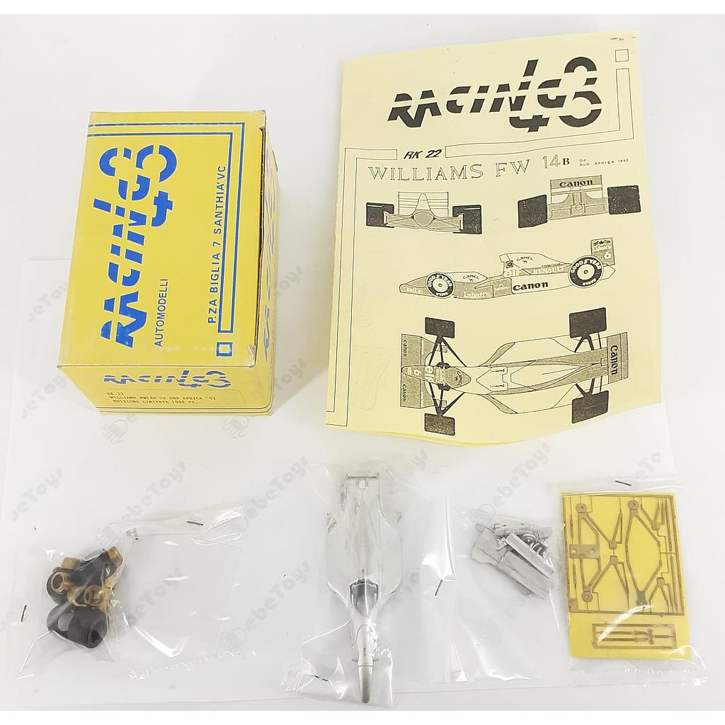 Williams FW 14B Gp Sud Africa 1992 kit 1/43