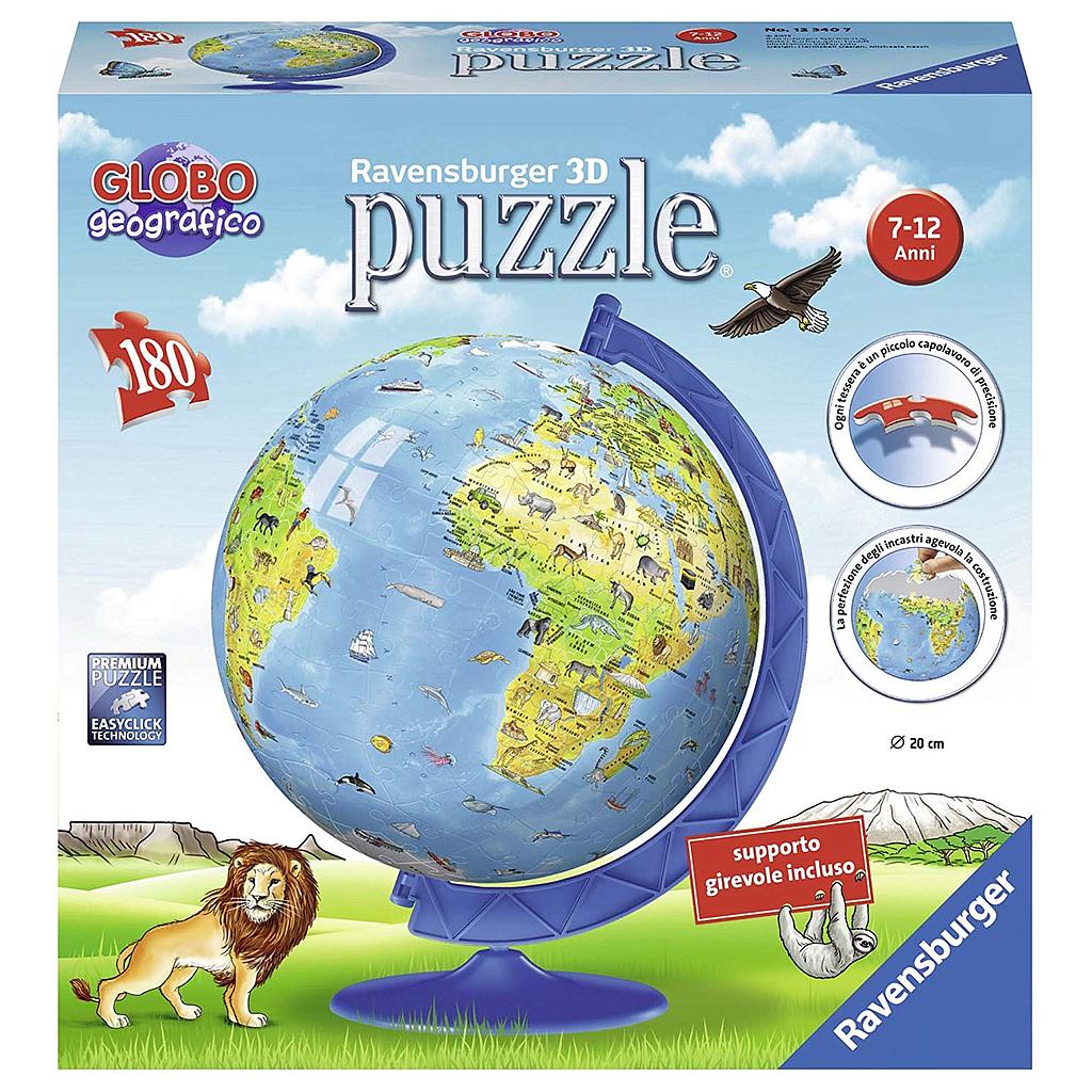 Globo geografico 3D 180 pezzi