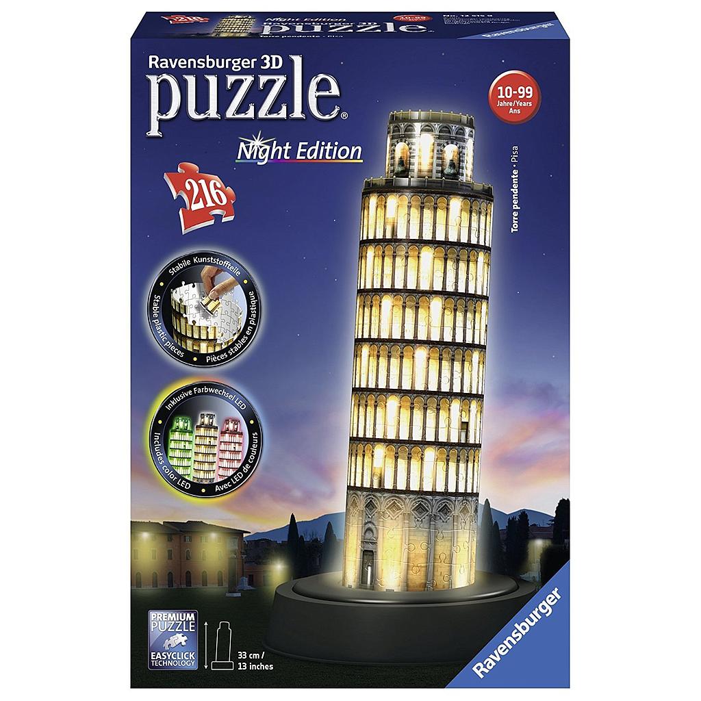 Torre di Pisa Night Edition puzzle 3D 216 pezzi