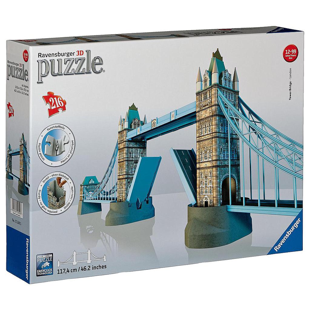 Tower bridge -london, puzzle 3D 216pz