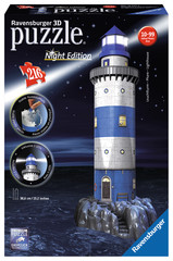 Faro night edition con led, puzzle 3d 
