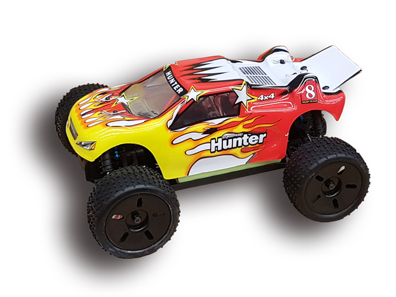 Hunter Red Truggy 1/16 elettrica auto rc