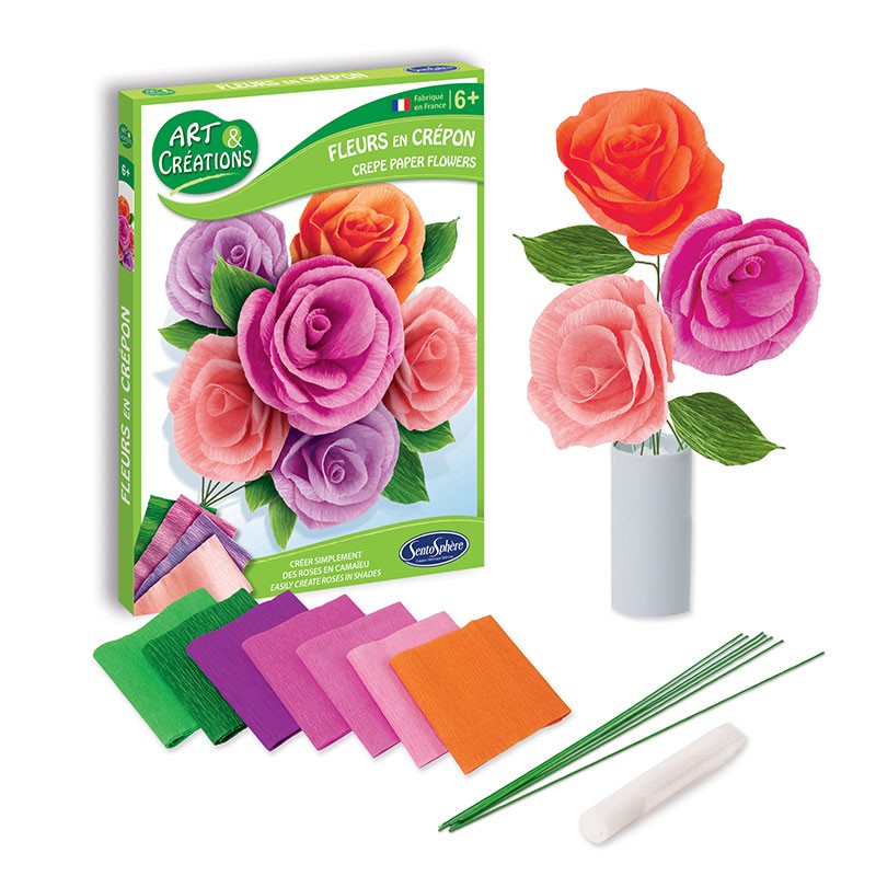 Crea rose di carta crespa