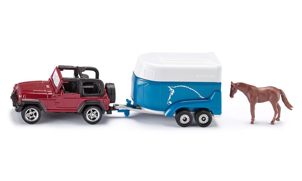 jeep + rimorchio e cavallo