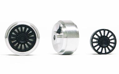 ruote alluminio 16,5x8 serraggio m2 argento 1,5gr