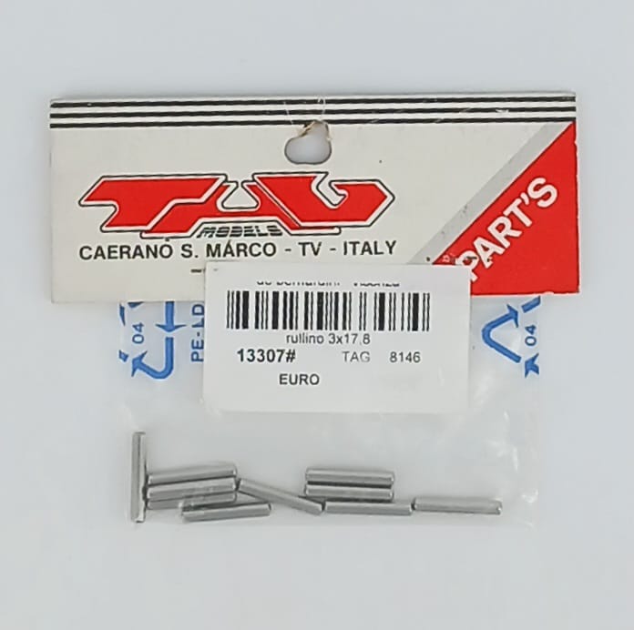perni acciaio rullino 3x17,8mm TAG