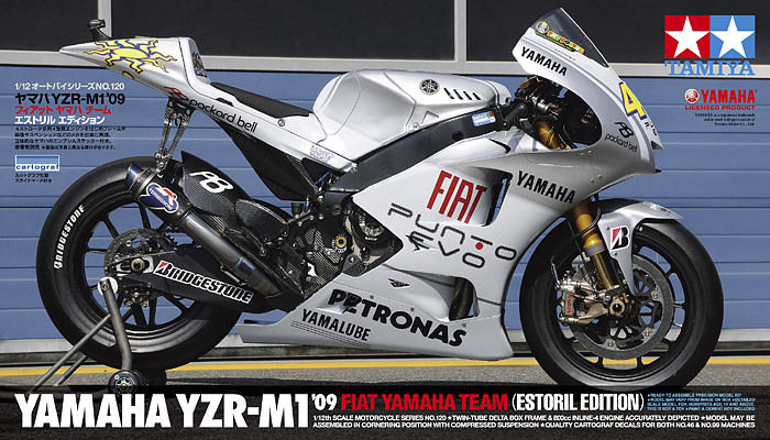 Yamaha YZR-M1 '09 fiat yamaha team estoril version 1/12