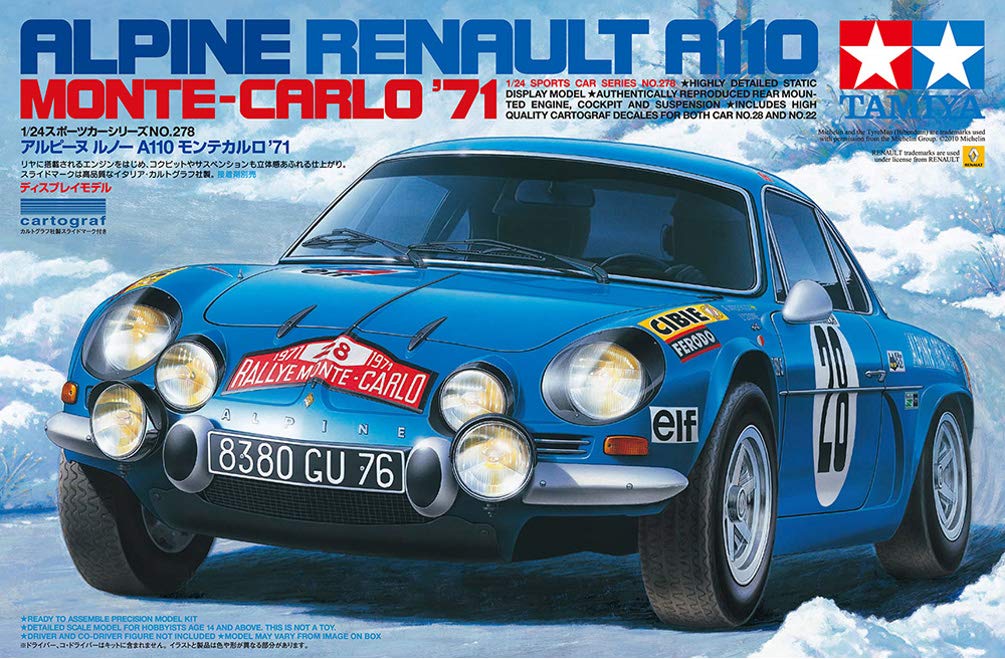 auto alpine renault a110 1971 scala 1:24 