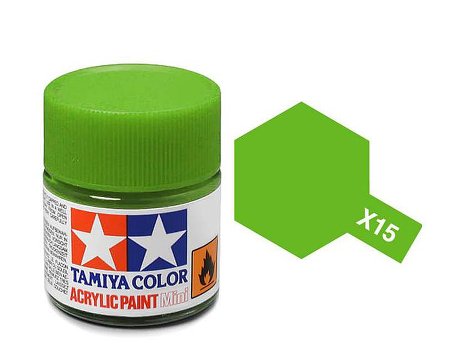 colore acrilico mini X-15 light green