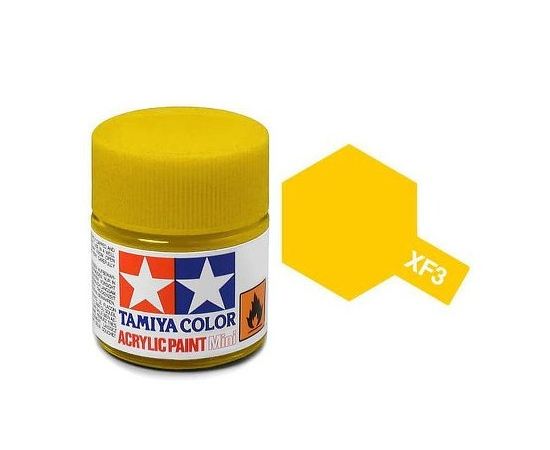 colore acrilico mini xf-3 flat yellow