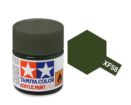 colore acrilico mini XF-58 olive green