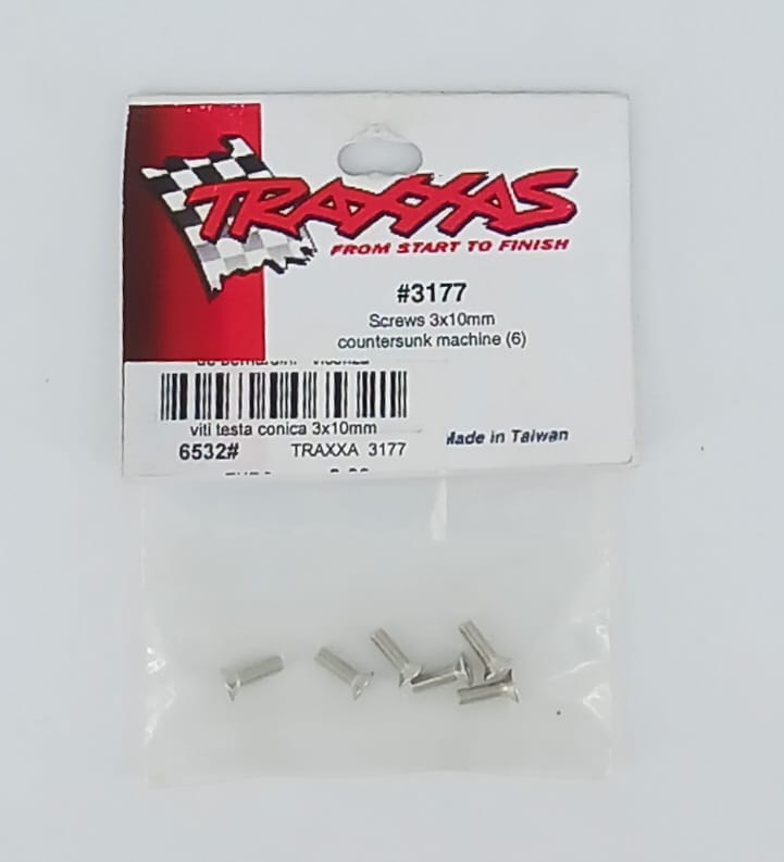 viti testa conica 3x10mm Traxxas