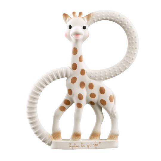 Sophie la giraffa massaggia gengive