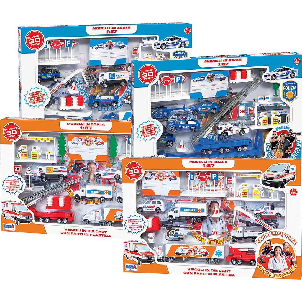 Playset mezzi d'emergenza