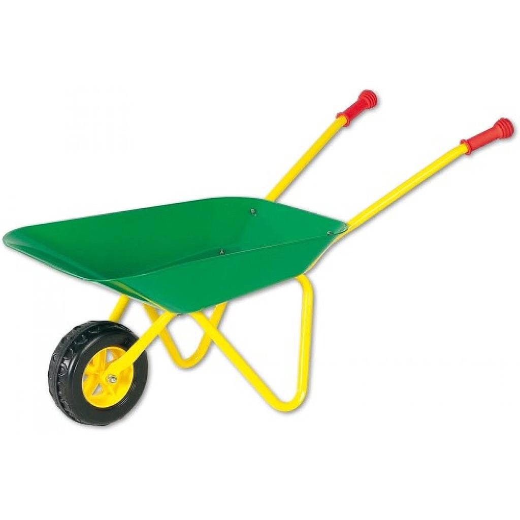 carriola in metallo verde