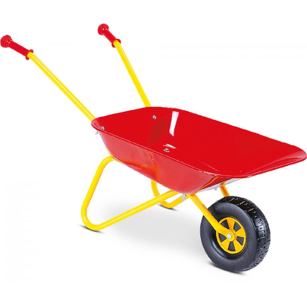 carriola in metallo rossa