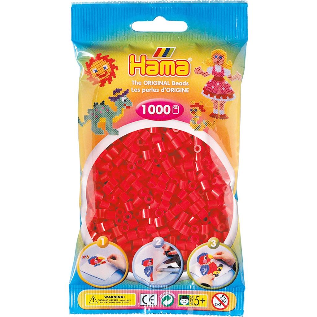 Perle Hama rosse 1000 pz