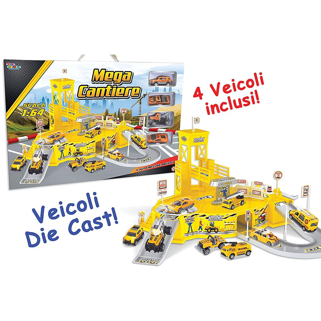 cantiere set con mezzi da lavoro