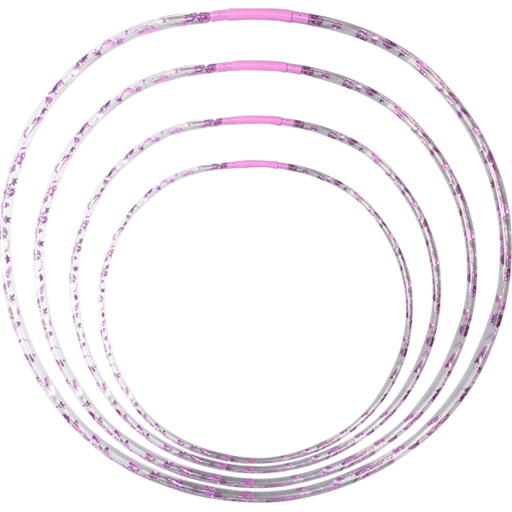 hula hop con led e glitter