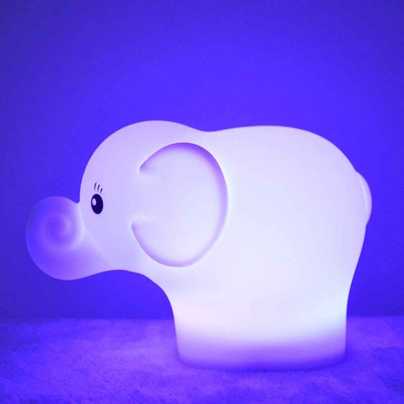 Lampada elefante in silicone cambia colore