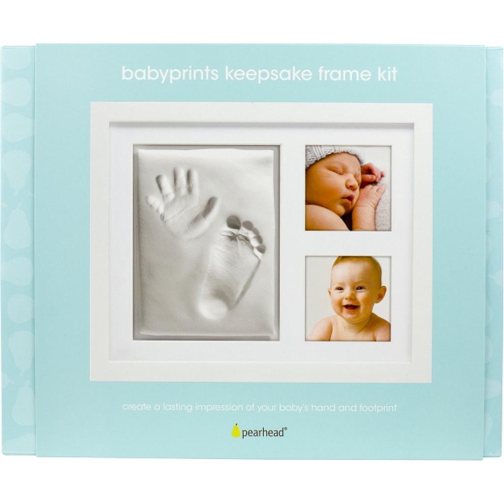 cornice per impronte con 2 foto