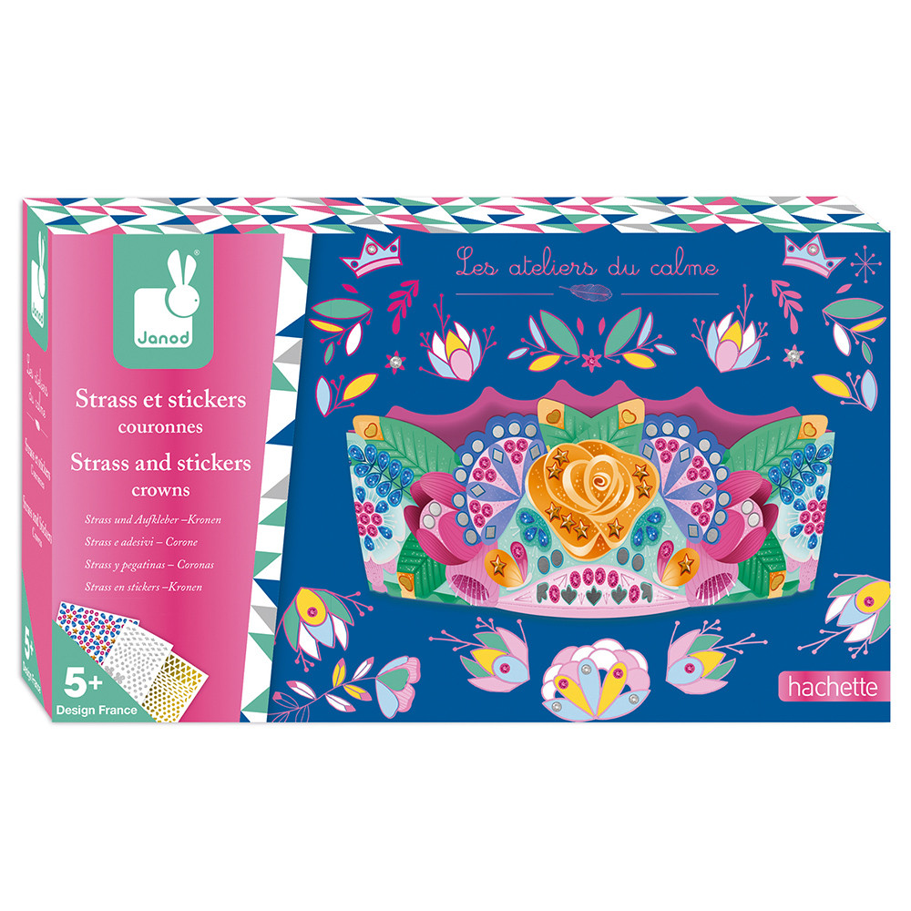 kit 3 corone con strass e adesivi