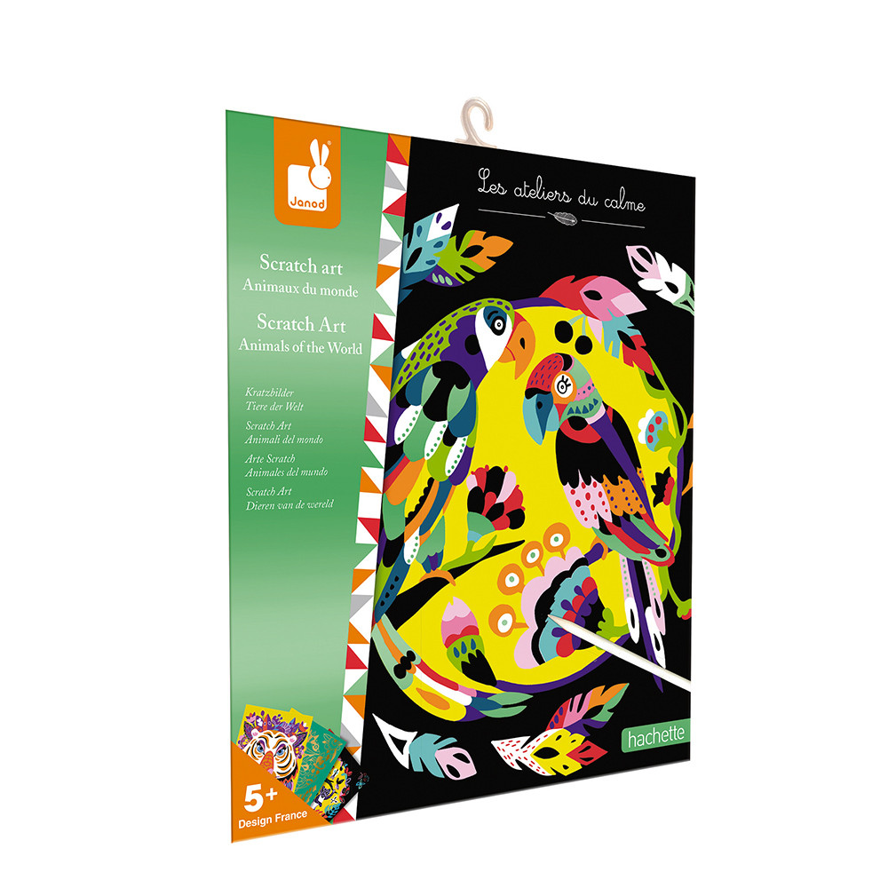 scratch art animali del mondo