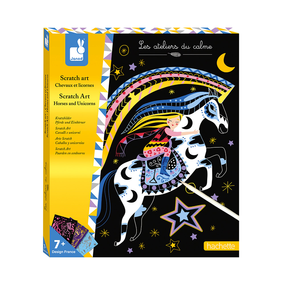 scratch art cavalli e unicorni