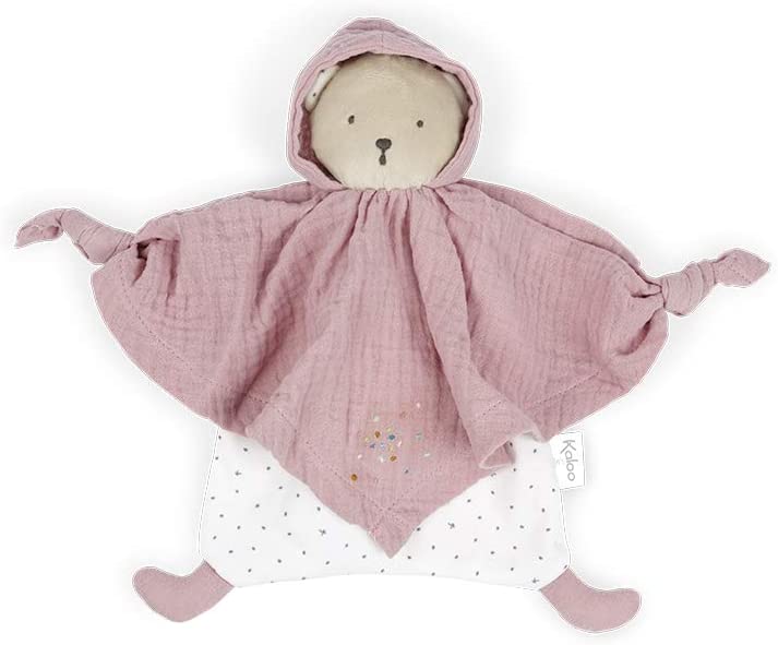 doudou orso in cotone bio rosa