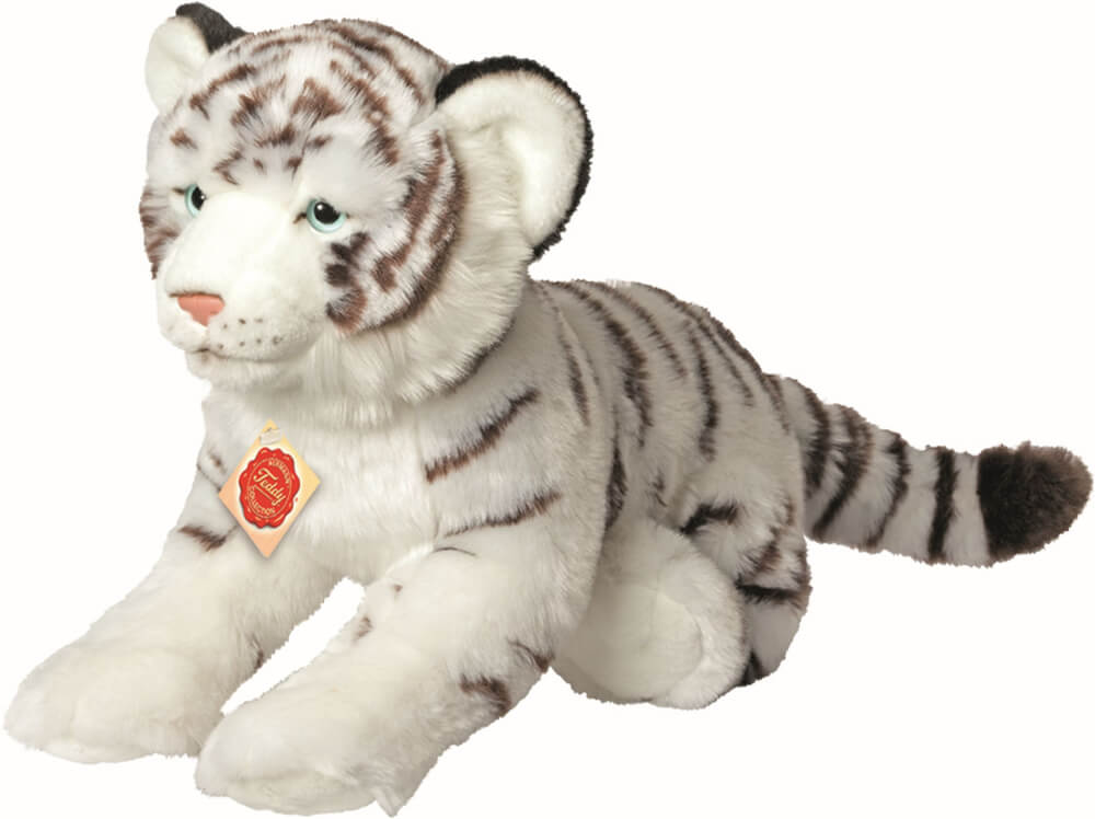 Tigre sdraiata bianca 40 cm