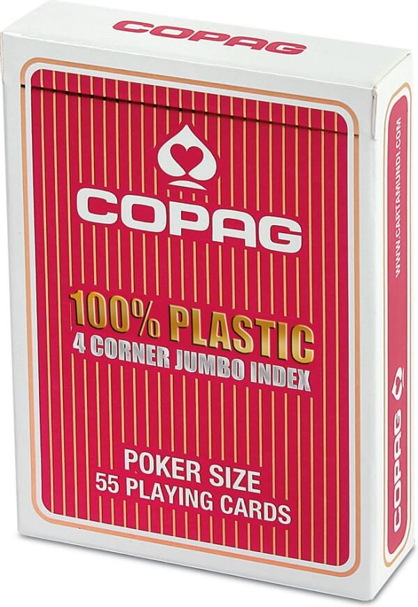 carte poker Copag Plastik rosse