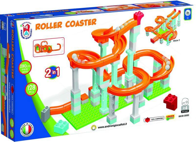 Unico Plus Roller coast pista per biglie 128pz