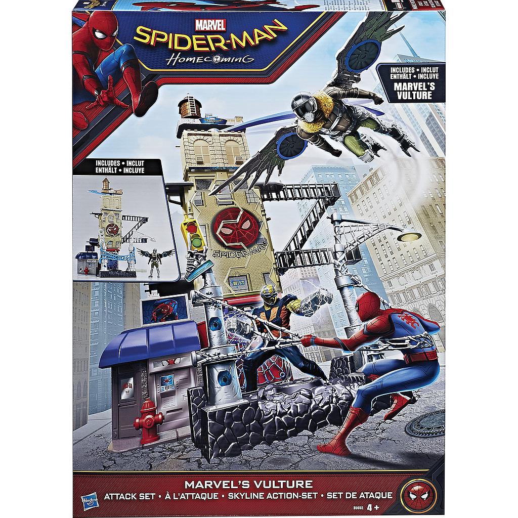 Spiderman web city playset