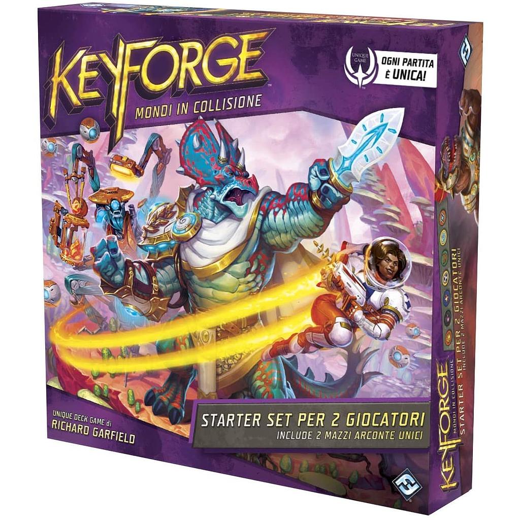 Keyforge mondi in collisione starter set 2 giocatori