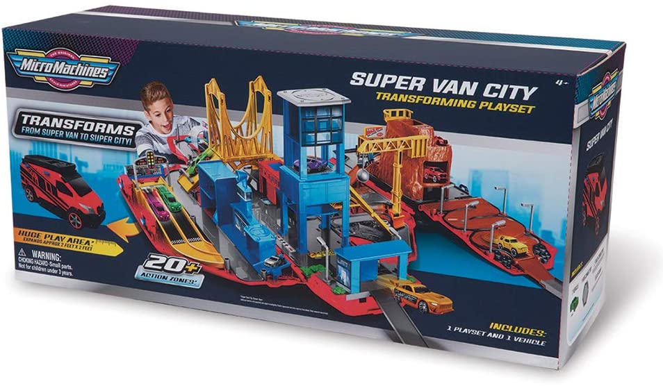 MicroMachines Super van city con veicolo