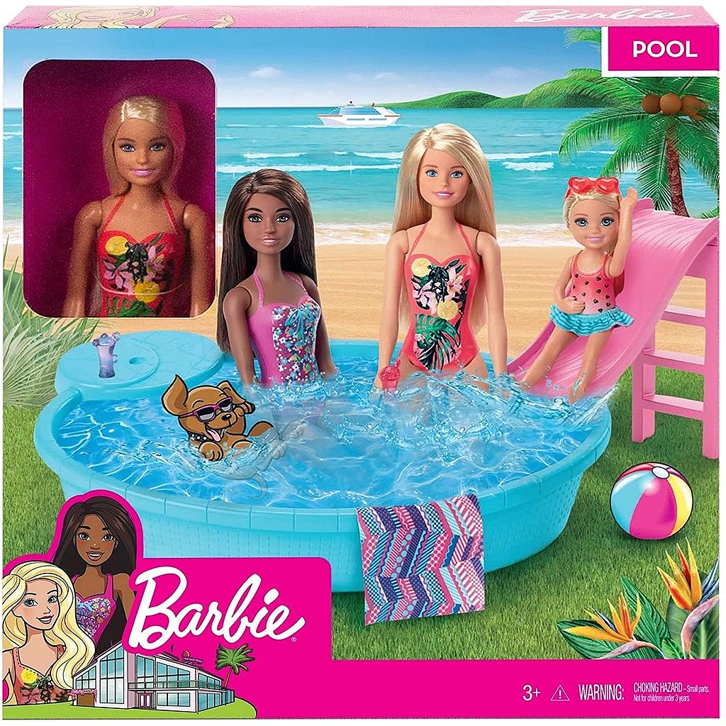 Barbie con piscina