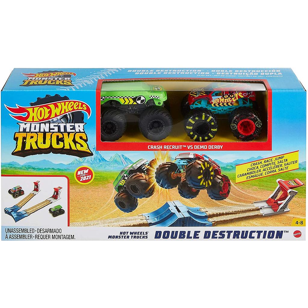 Hot Wheels Monster trucks Doble destruction