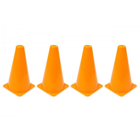 Coni traffico arancioni 4 pezzi