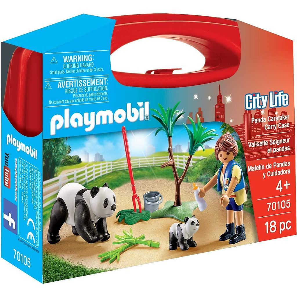 Playmobil City Life Panda e custode Valigetta