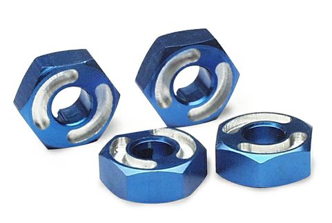 dadi ruote esagonali alluminio blu Traxxas