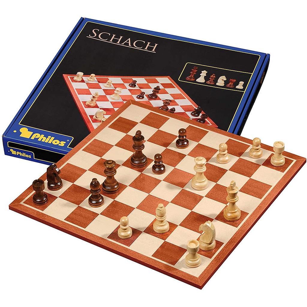 Scacchiera con scacchi 40x40 in legno