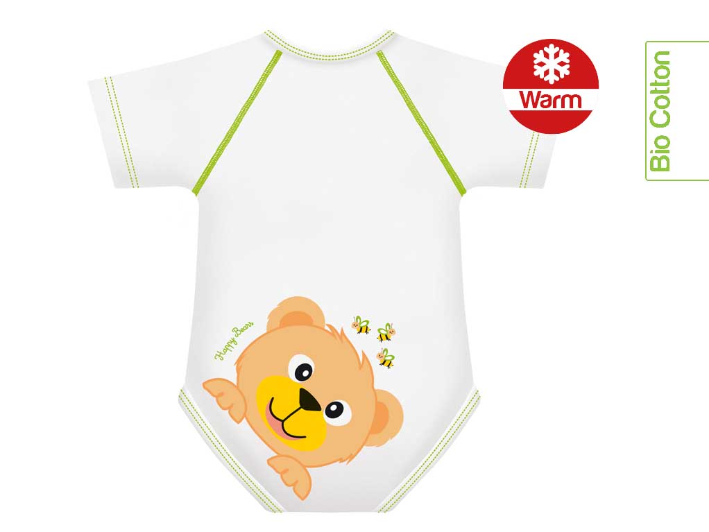 Orso body  0-36m bio cotton warm Happy Bears