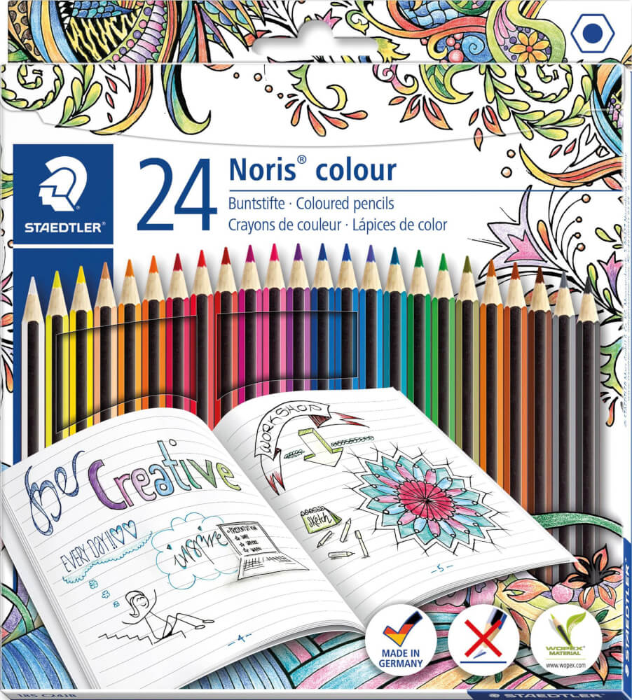 24 matite colorate Noris