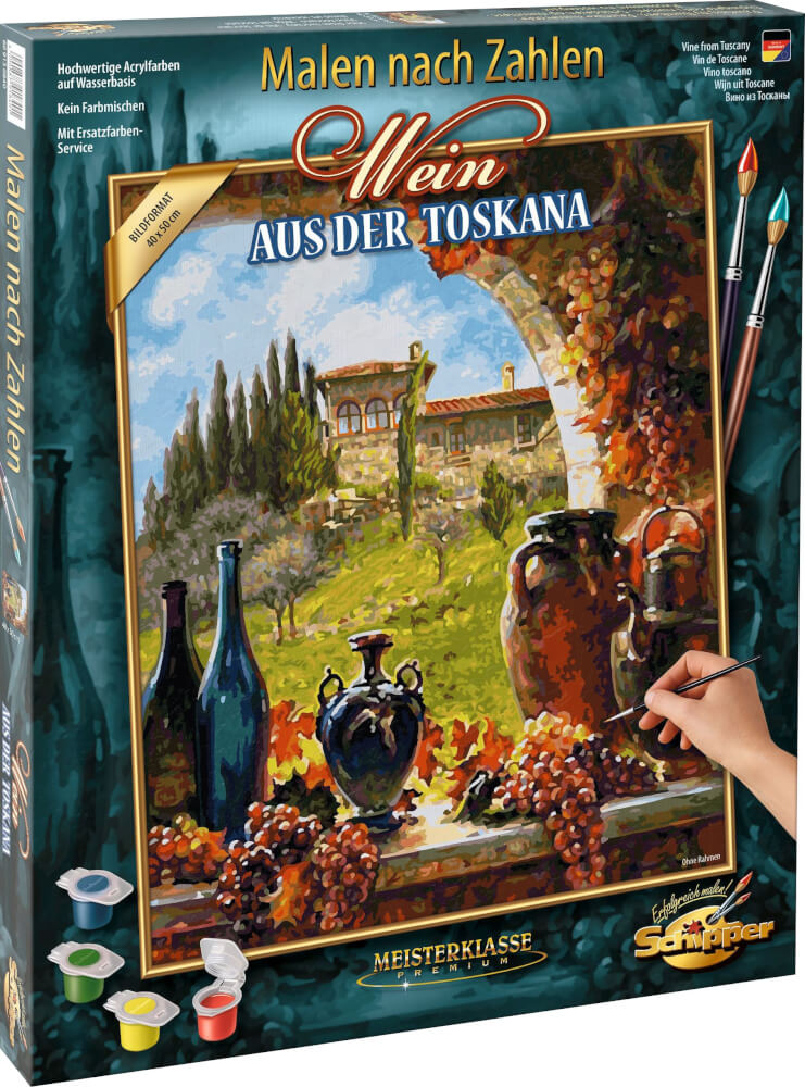 Kit Dipingi con i numeri Vino dalla Toscana