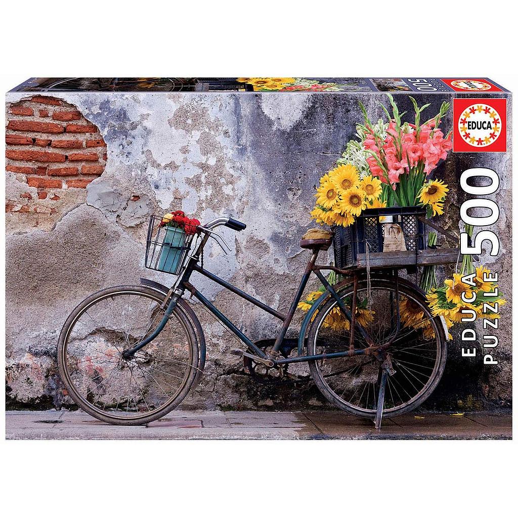 Bicicletta con fiori 500 pezzi