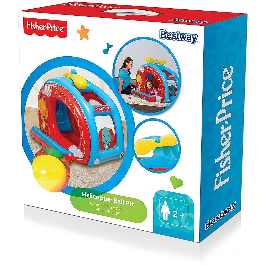 Elicottero gonfiabile con 20 palline Fisher Price