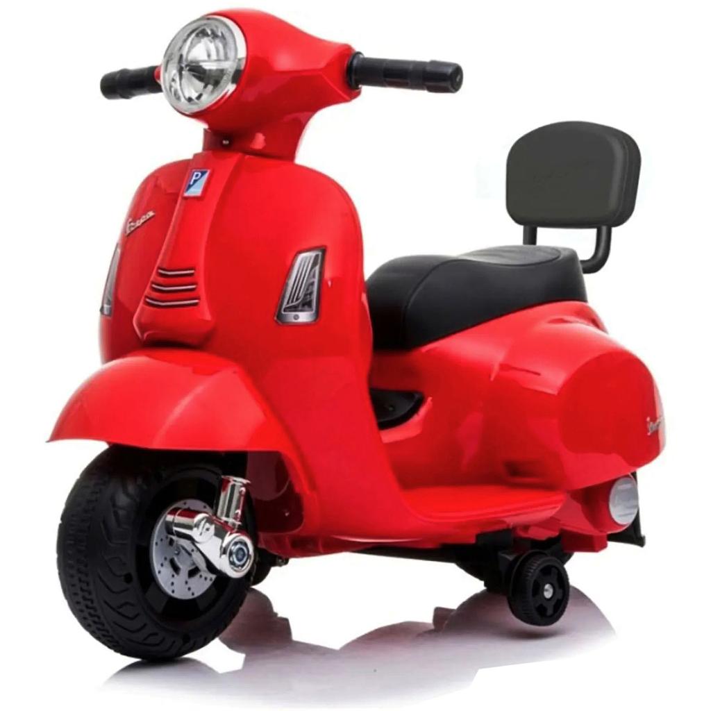 Vespa GTS mini rossa 6v cavalcabile
