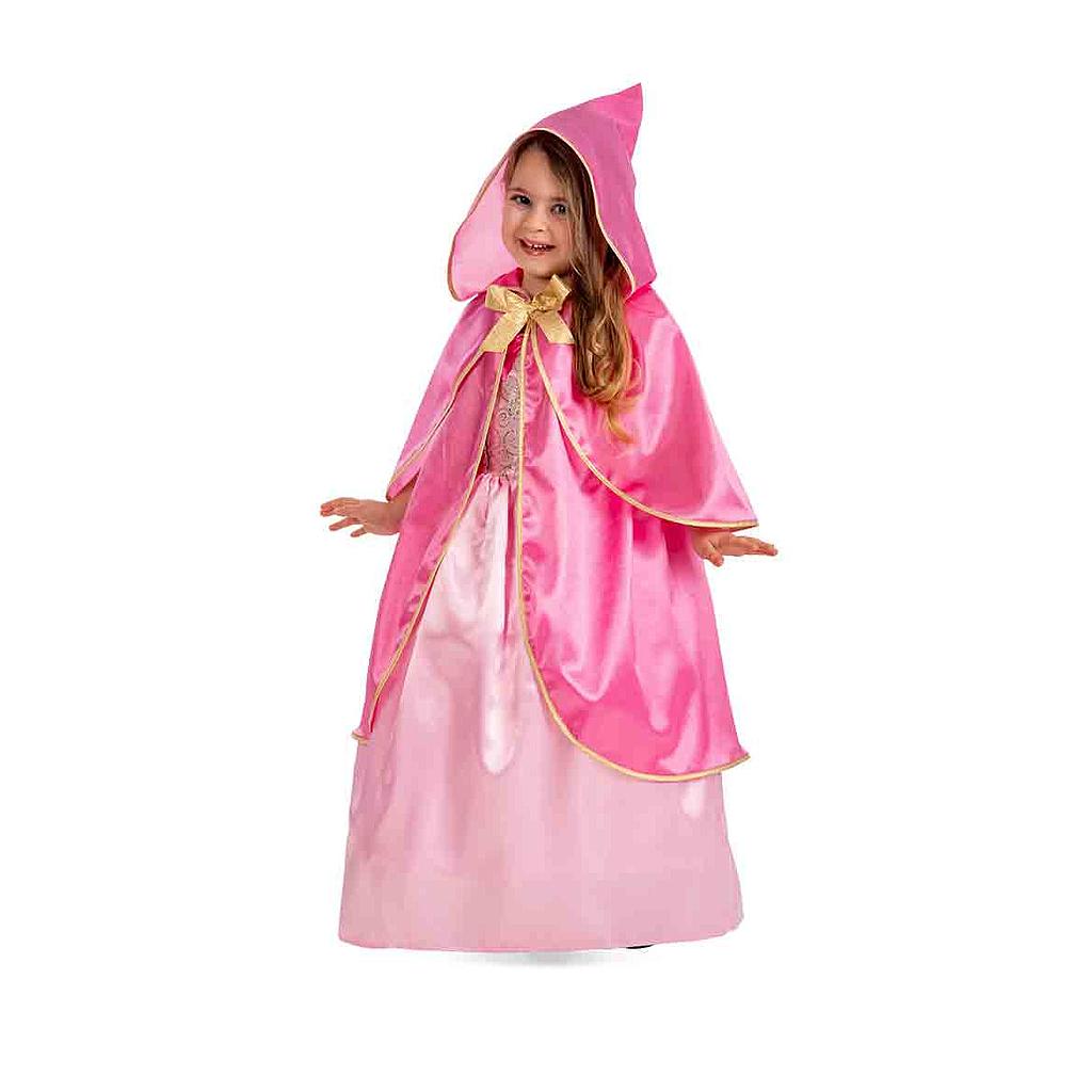 Mantello principessa rosa in rasetto